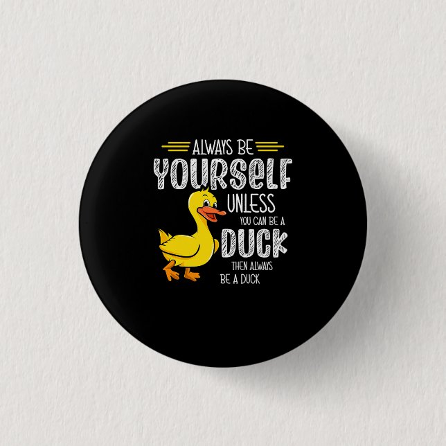 45.Rubber duck for a Duck Lovers Button (Front)