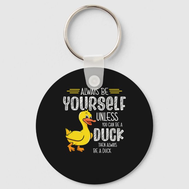 45.Rubber duck for a Duck Lovers Keychain (Front)