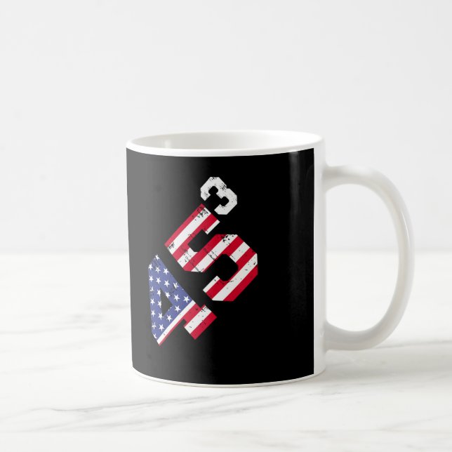 45³ Trump 2028 45 Cubed Third Term President Ameri Coffee Mug (Right)