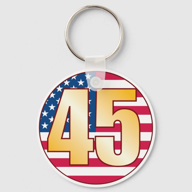 45 USA Gold Keychain (Front)