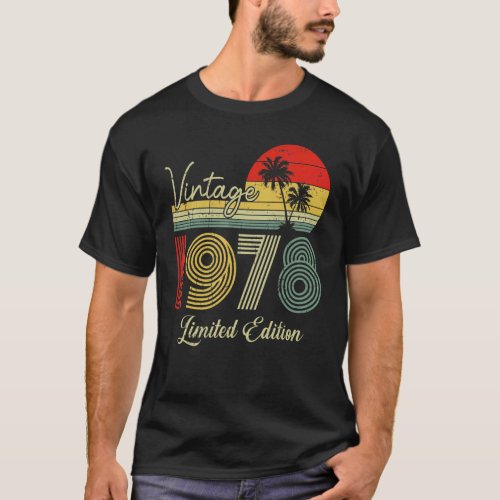 45 Year Old Vintage 1978 45th Birthday 1 T_Shirt