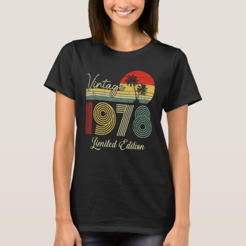 45 Year Old Vintage 1978 45th Birthday 1 T_Shirt