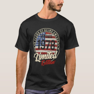 45 Year Old Vintage 1978 45th Birthday Retro T-Shirt