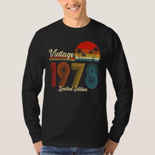 45 Year Old  Vintage 1978  45th Birthday T_Shirt