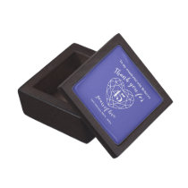 45 years of love sapphire blue custom thank you gift box