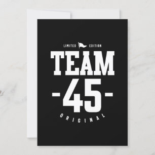 45 Years Old - 45th Birthday Funny Gift Invitation