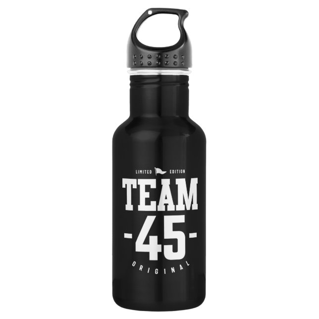 45 Years Old - 45th Birthday Funny Gift Stainless Steel Water Bottle (Front)