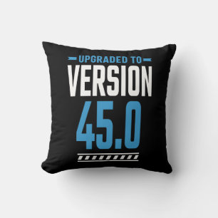 45 Years Old Birthday Gift Throw Pillow