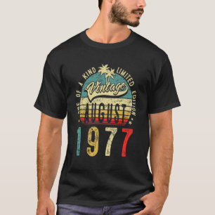 45 Years Old Vintage August 1977 45th Birthday Men T-Shirt