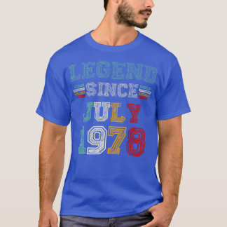 45 Years OldSince July 1978 45th Birthday T-Shirt