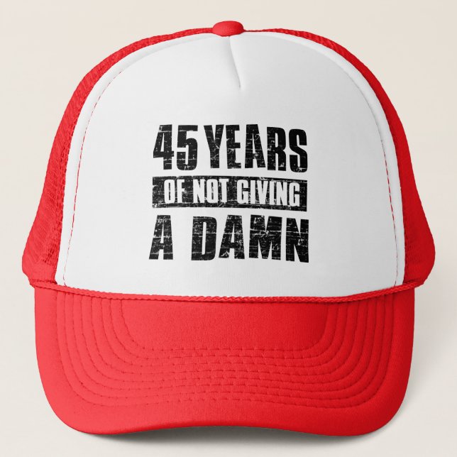 45 years trucker hat (Front)