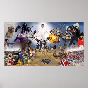45e Civil War Large Poster