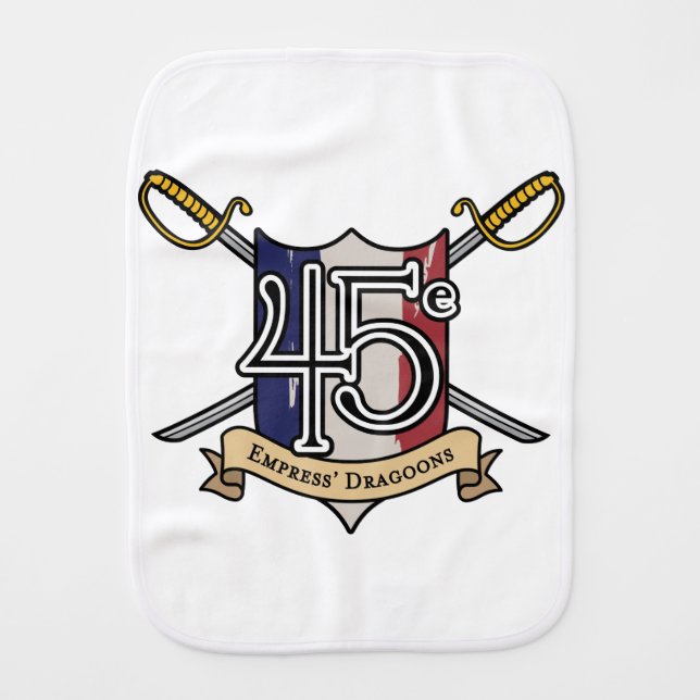 45e Empress' Dragoons Burp Cloth (Front)
