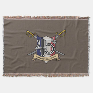 45e Empress Dragoons Throw Throw Blanket