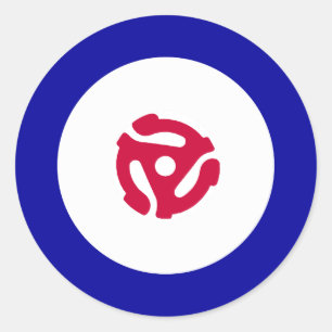 45rpm Mod Target T-Shirt Classic Round Sticker