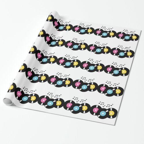 45s Records Wrapping Paper
