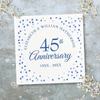 45th 65th Anniversary Love Hearts Confetti