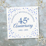 45th 65th Anniversary Love Hearts Confetti Napkins