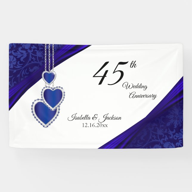 45th / 65th Sapphire Anniversary Design Banner (Horizontal)