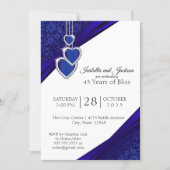 45th / 65th Sapphire Anniversary Design Invitation (Front)