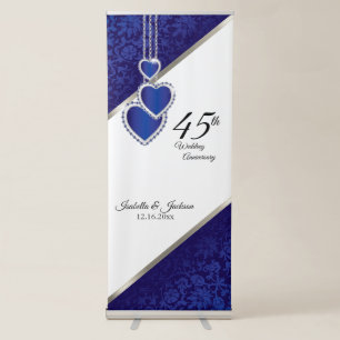 45th / 65th Sapphire Anniversary Design Retractable Banner