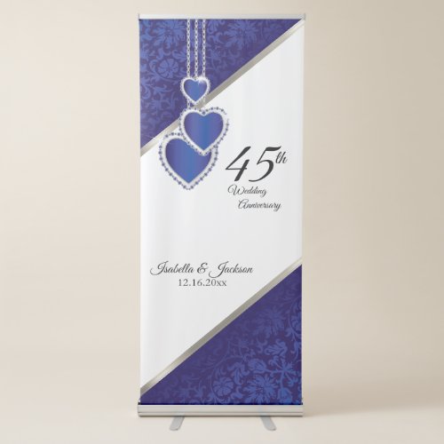 45th  65th Sapphire Anniversary Design Retractable Banner