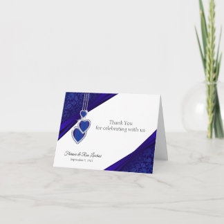 45th / 65th Sapphire Anniversary Design Thank You Card