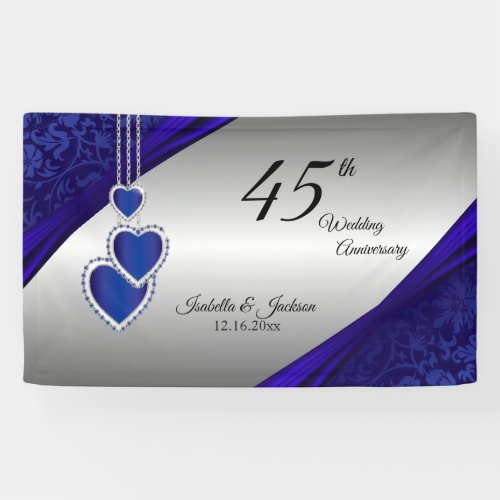 45th  65th Sapphire Silver Anniversary Design Banner