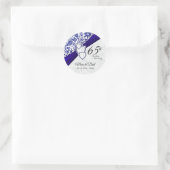 45th / 65th Sapphire Wedding Anniversary Design Classic Round Sticker ...