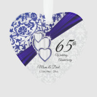 45th / 65th Sapphire Wedding Anniversary Keepsake