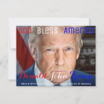 45th and 47th President of the US Donald Trump Postcard