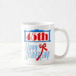 45th anniversary 3 coffee mug