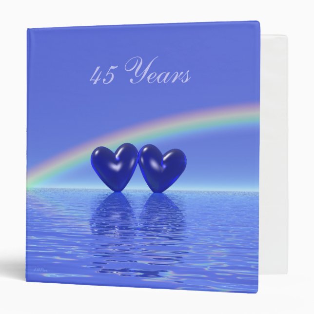 45th Anniversary Sapphire Hearts Binder (Front/Inside)