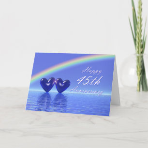 45th Anniversary Sapphire Hearts Card