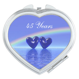 45th Anniversary Sapphire Hearts Vanity Mirror