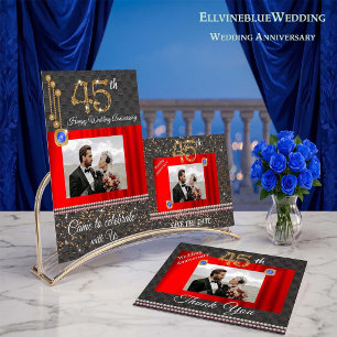 45th Anniversary Thank You Sapphire & Photo Card