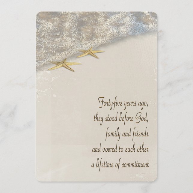 45th Anniversary Vow Renewal Wedding Program (Front)