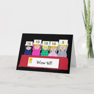 45th Birthday Customizable Card