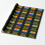 [ Thumbnail: 45th Birthday: Fun, Colorful Rainbow Inspired # 45 Wrapping Paper ]