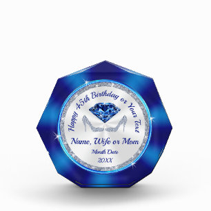 45th Birthday Gifts for Her. Wife, Mom PERSONALIZE
