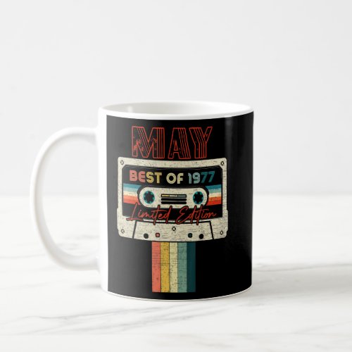 45th Birthday  May Best Of 1977 Cassette Tape  Coffee Mug