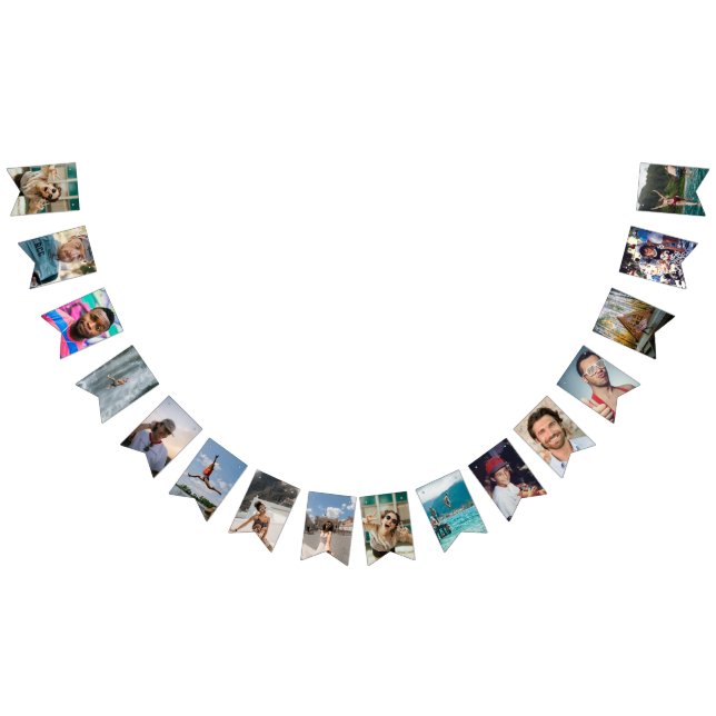 45th Birthday Party Fun 16 Photo Banner Custom  (All)