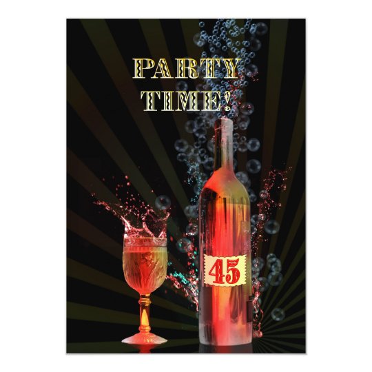 45th-birthday-party-invitation-zazzle