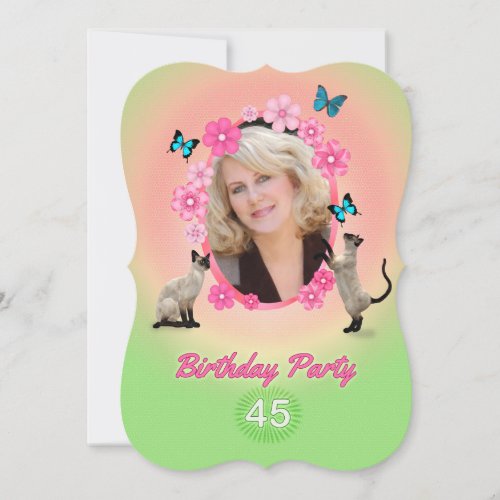 45th Birthday Party Invitation