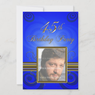 45th Birthday party Invitation