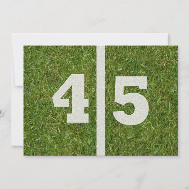 45th Birthday Party! Invitation Customizable (Front)