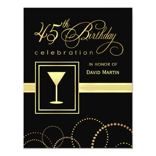 45Th Birthday Invitation Templates