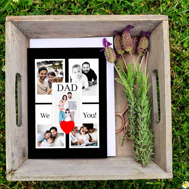 45th Birthday Photo Collage For Dad Card (Creator Uploaded)