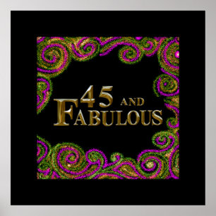 45th Birthday  Poster