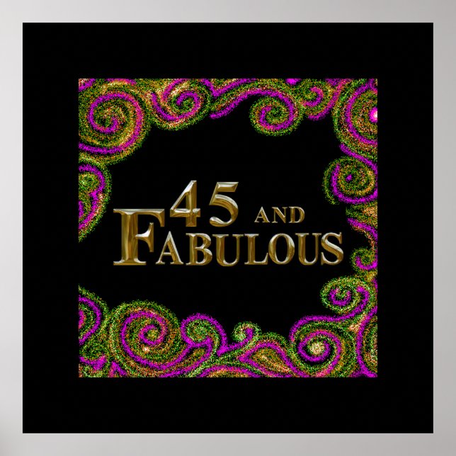 45th Birthday  Poster (Front)